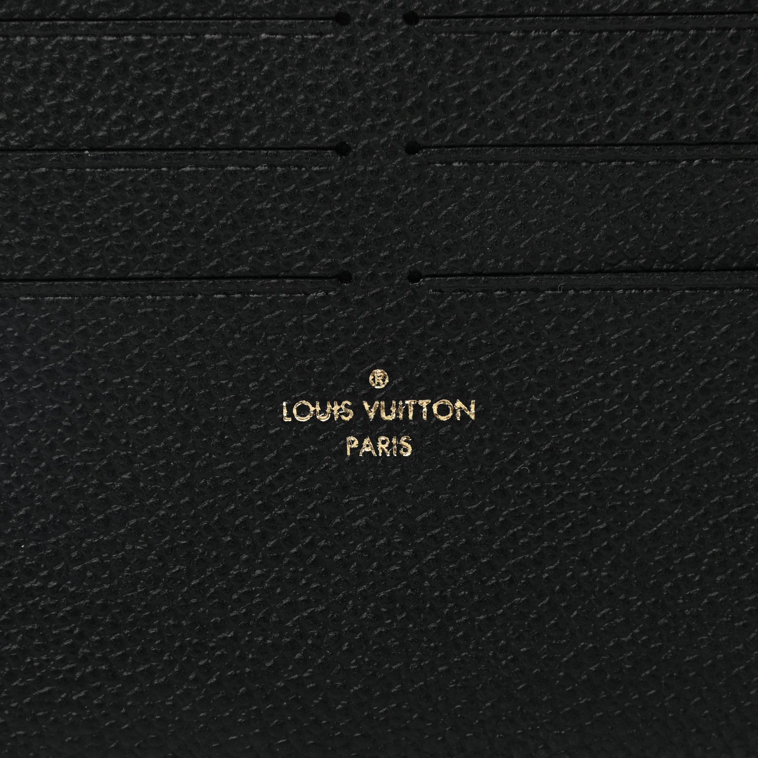 Louis Vuitton Calfskin Felicie Chain Wallet Card Holder Insert Black 6 of 6