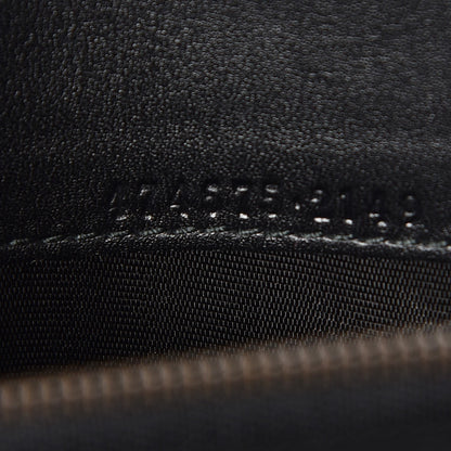 Gucci Calfskin Matelasse GG Marmont Chain Wallet Black 7 of 8
