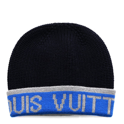 Louis Vuitton Wool Beanie Hat Navy 1 of 3