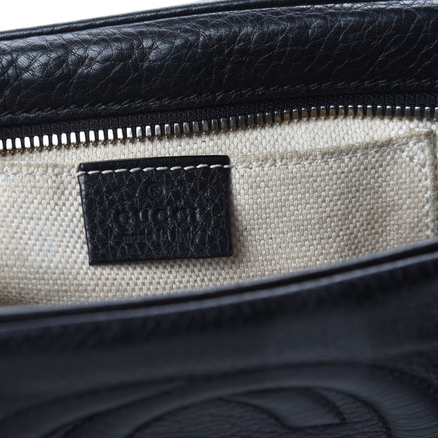 Gucci Pebbled Calfskin Small Soho Disco Bag Black 6 of 10