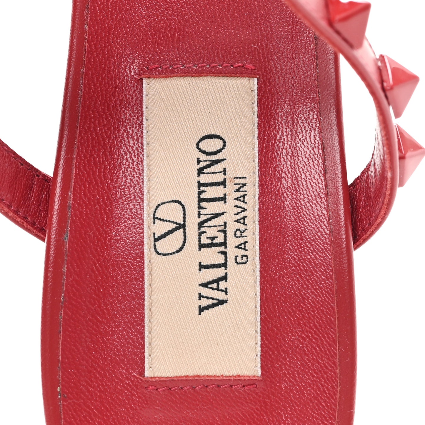 Patent Lacquered Monochrome Rockstud 60mm Caged Slide Sandals 36.5 Rosso Valentino