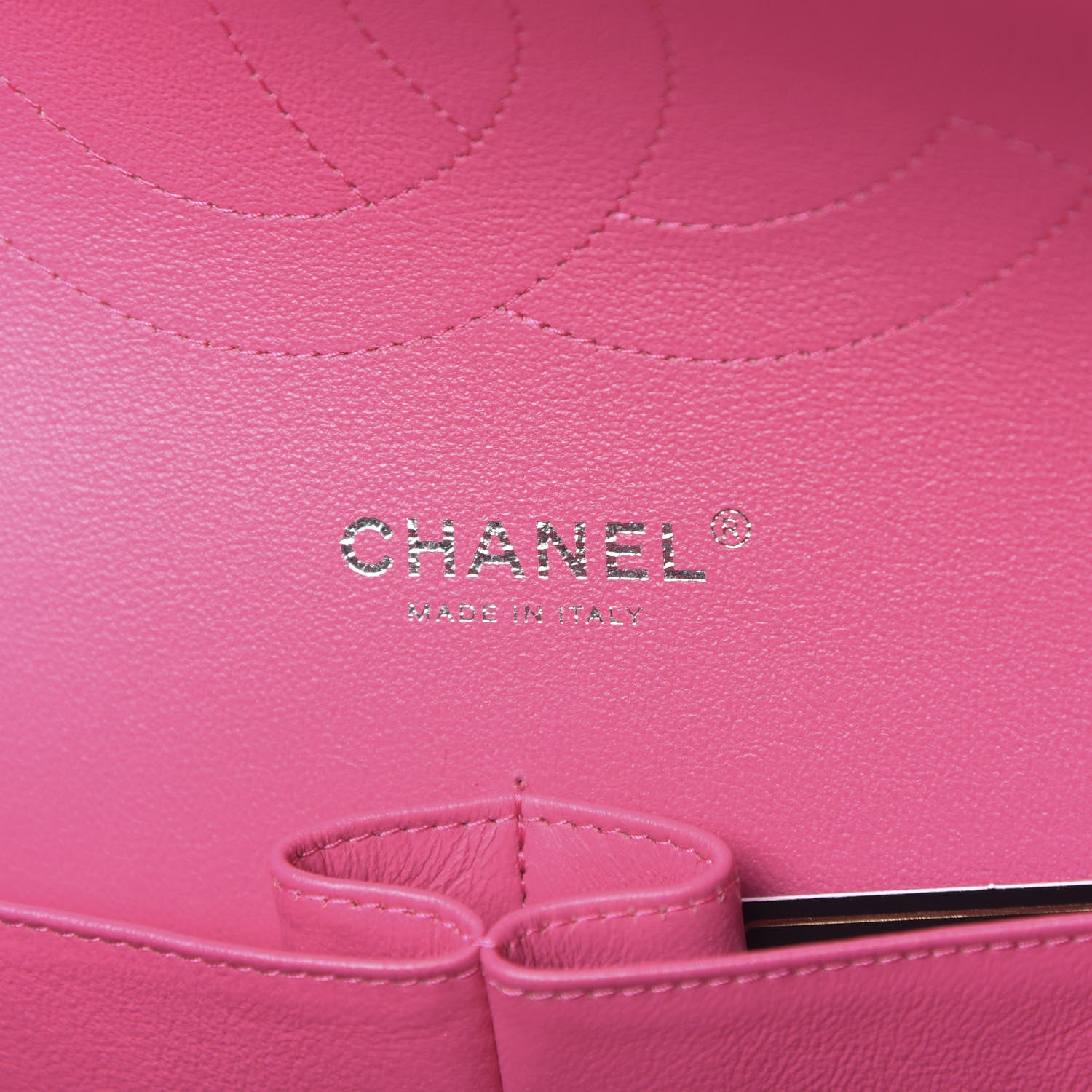 Chanel Lambskin Quilted Jumbo Double Flap Fuchsia 6 of 11
