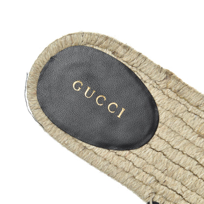 Gucci Nappa Matelasse GG Marmont Espadrille Slippers 38 Black 6 of 11