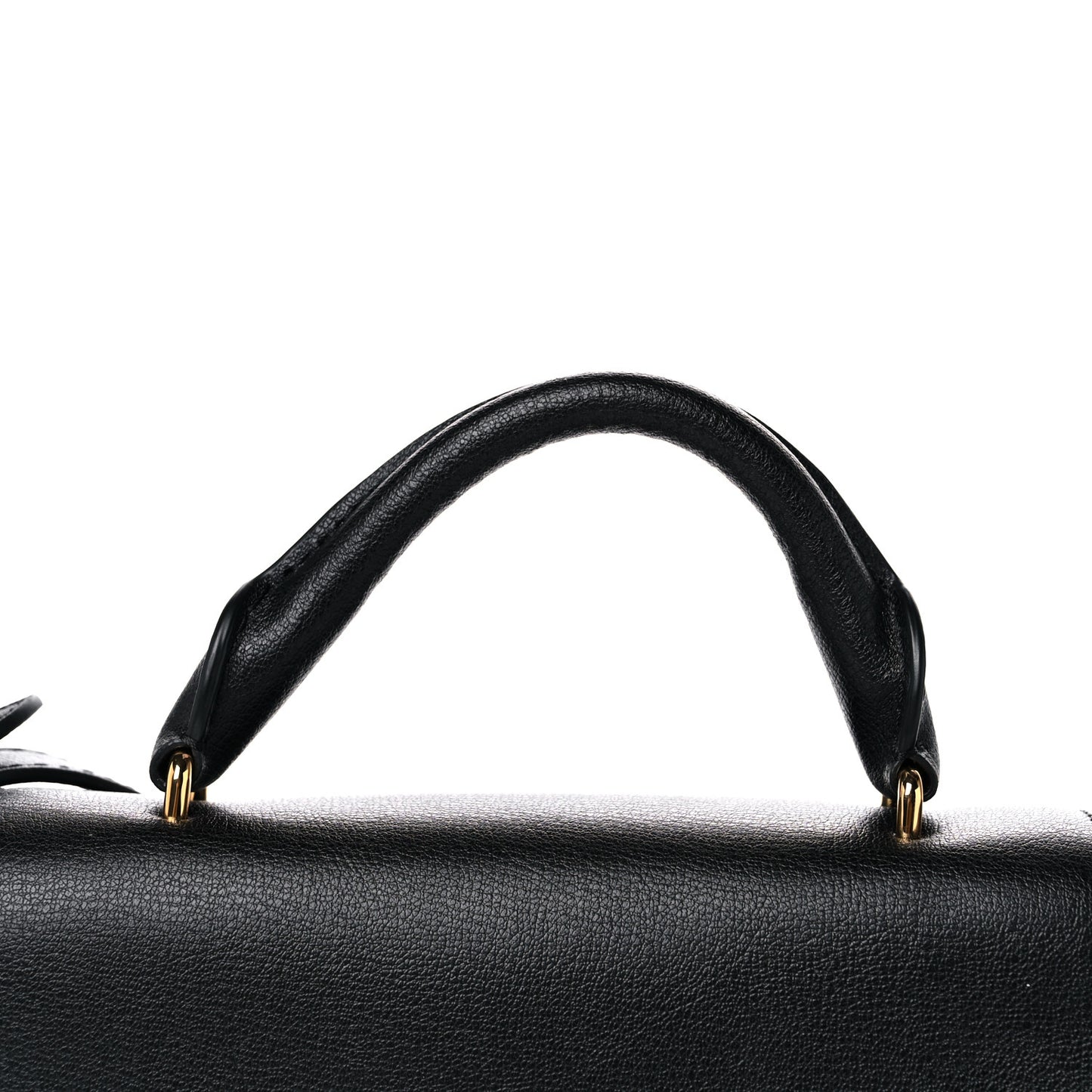 Calfskin Rider Top Handle Black