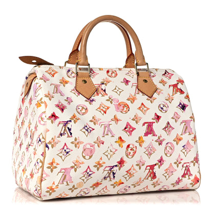 Louis Vuitton Watercolor Aquarelle Speedy 35 White 3 of 17