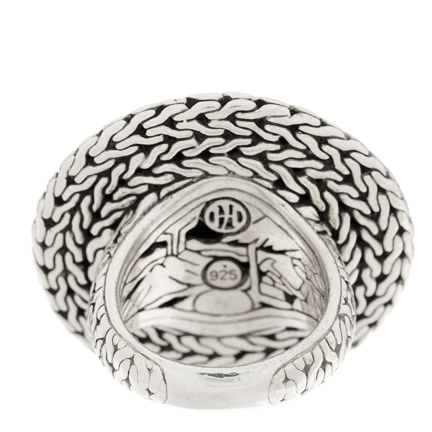 Sterling Silver Palu Hammered Dome Ring 53 6.25