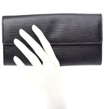 Louis Vuitton Epi Sarah Wallet Black 2 of 7