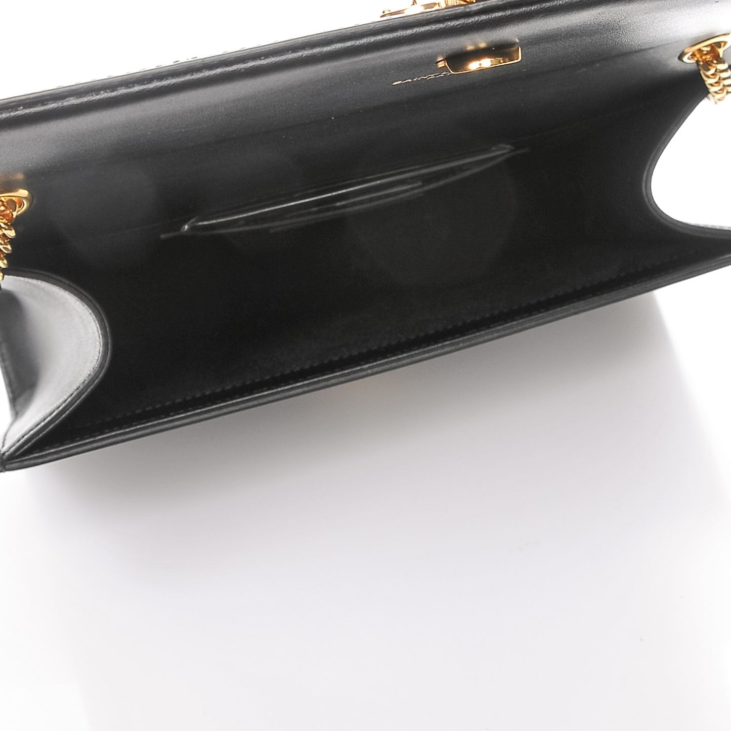 Smooth Calfskin Medium Classic Monogram Kate Tassel Satchel Black
