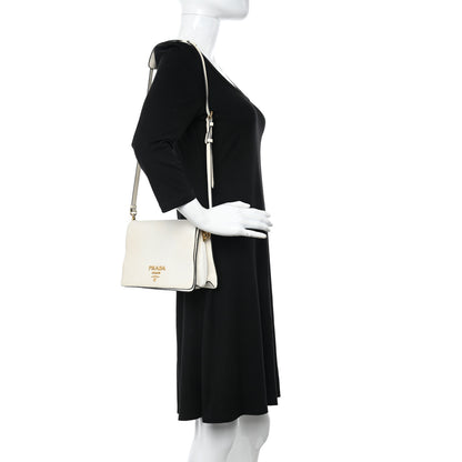 Prada Vitello Daino Crossbody Flap White 2 of 17