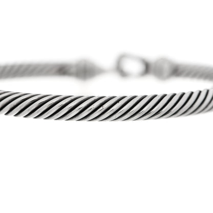 David Yurman Sterling Silver 18K Yellow Gold 5mm Cable Classic Buckle Bracelet 6 of 6