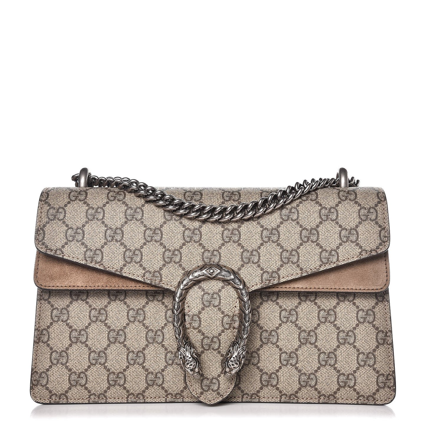 GG Supreme Monogram Small Dionysus Shoulder Bag Taupe