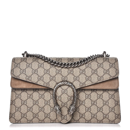 Gucci GG Supreme Monogram Small Dionysus Shoulder Bag Taupe 1 of 10