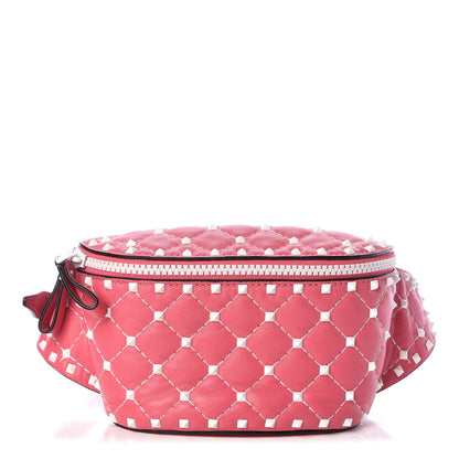 Valentino Garavani Lambskin Free Rockstud Spike Belt Bag 85 Shadow Pink 1 of 10