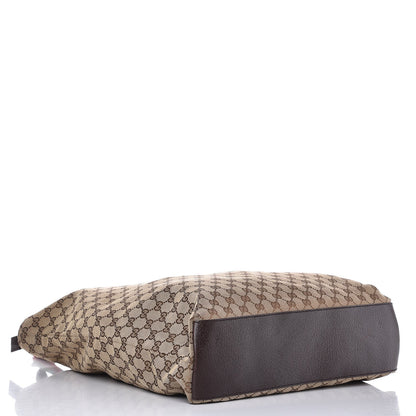 Gucci GG Monogram Large Web Handle Vertical Tote Dark Brown 4 of 14