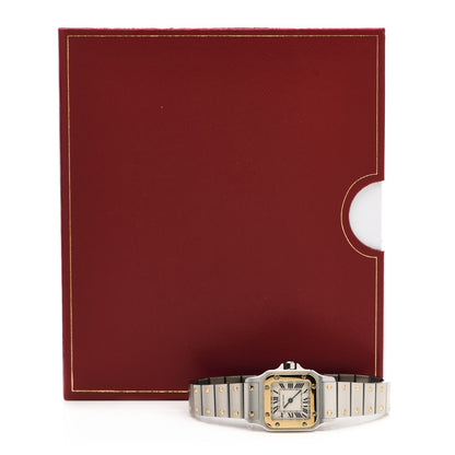 Cartier Stainless Steel 18K Yellow Gold 24mm Santos De Cartier Galbee Quartz Watch 5 of 5
