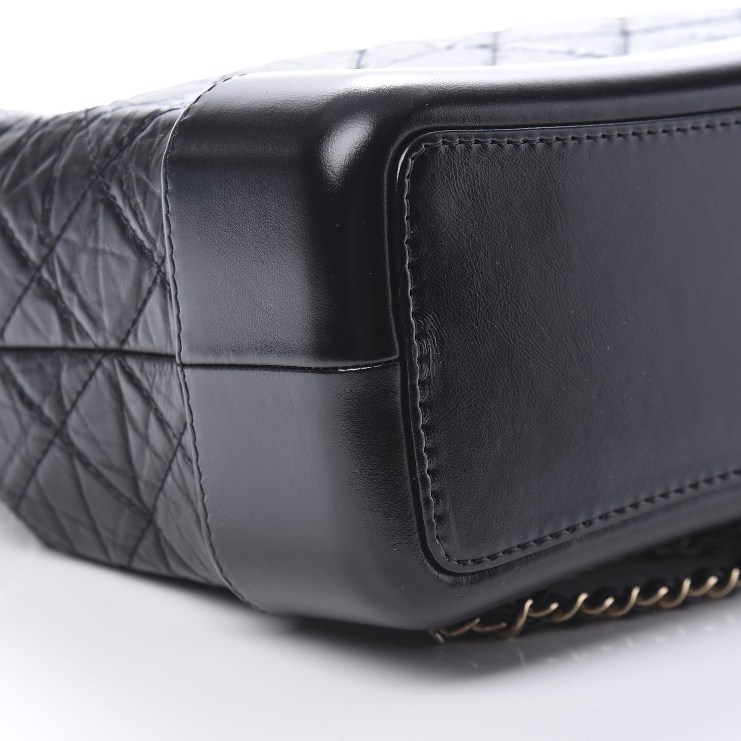 Chanel Aged Calfskin Quilted Gabrielle Backpack Black 8 of 9
