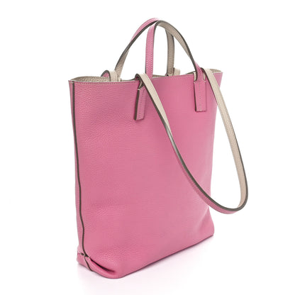 Moynat Taurillon Blush Calfskin Quattro Reversible Tote TPM Tourterelle Hot Pink 5 of 15
