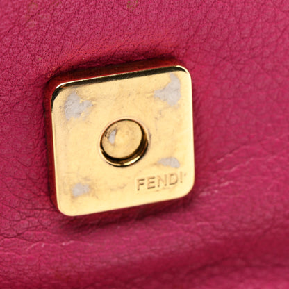 Fendi Vitello Flamingo Fendista Pouchette Crossbody Lampone 14 of 14