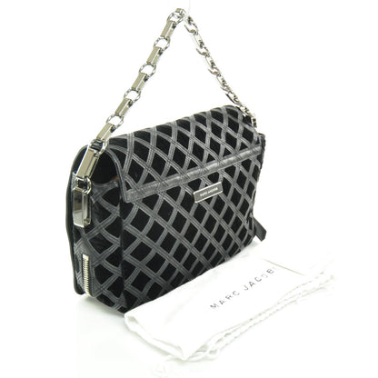 Marc Jacobs Pony Hair and Suede Lattice Flash Chain Bag Black 3 of 4