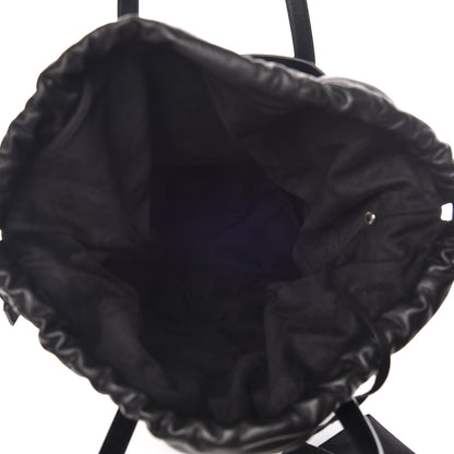 Saint Laurent Linen Canvas Teddy Shopping Bag Black 6 of 10