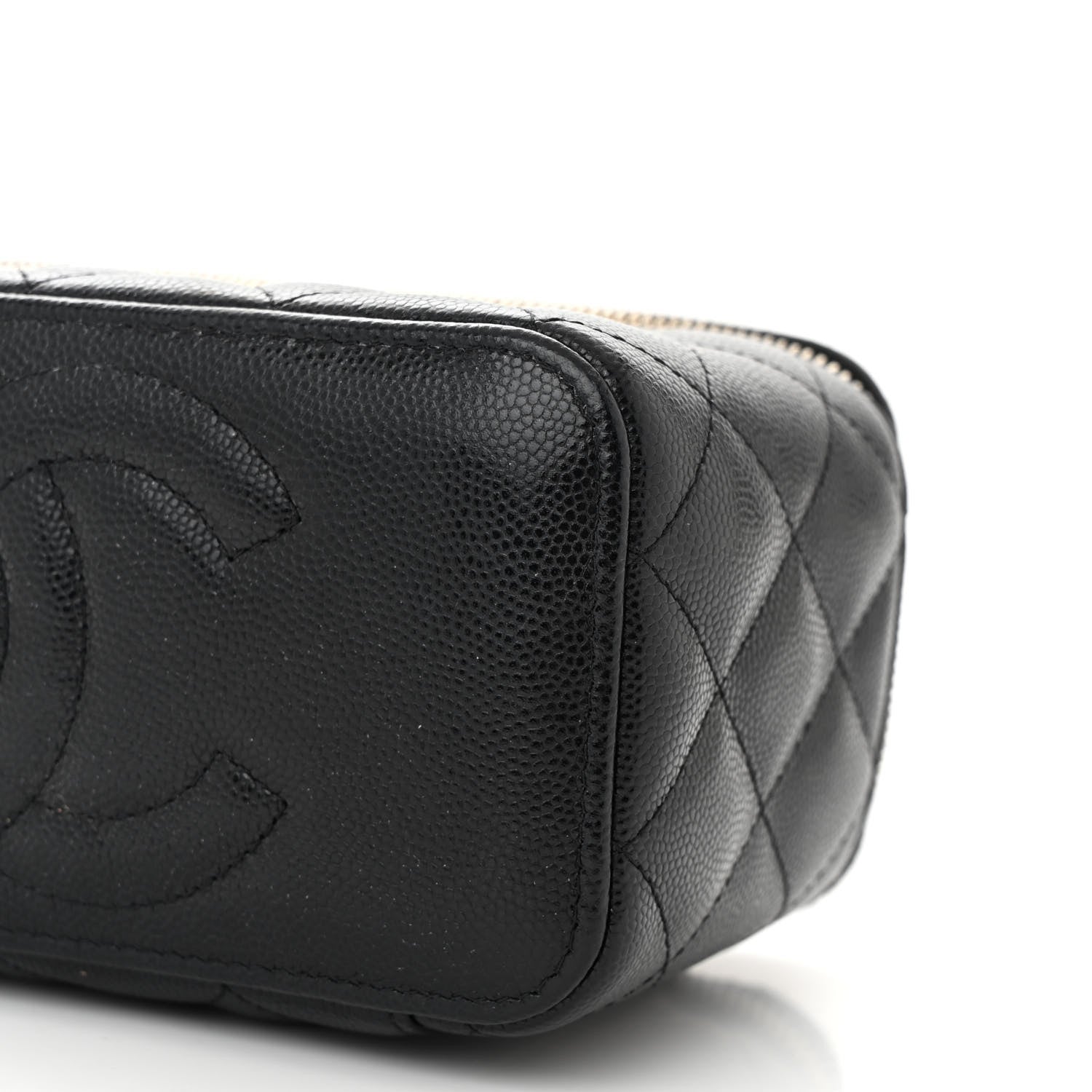 Chanel Caviar Quilted Small Vanity Case With Chain Black 10 of 11