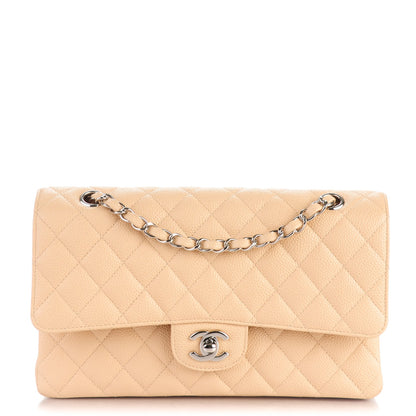 Chanel Caviar Quilted Medium Double Flap Beige Clair 1 of 8