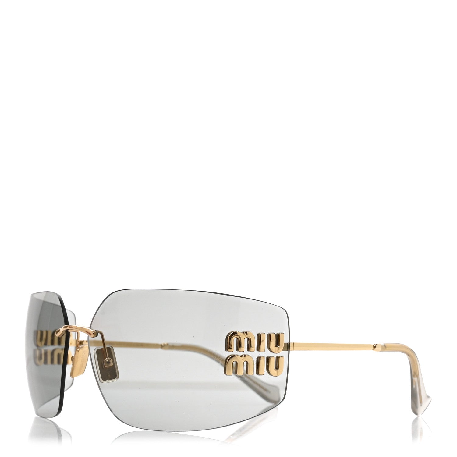 Miu Miu Metal Aube Sunglasses SMU54Y Light Gray 1 of 6