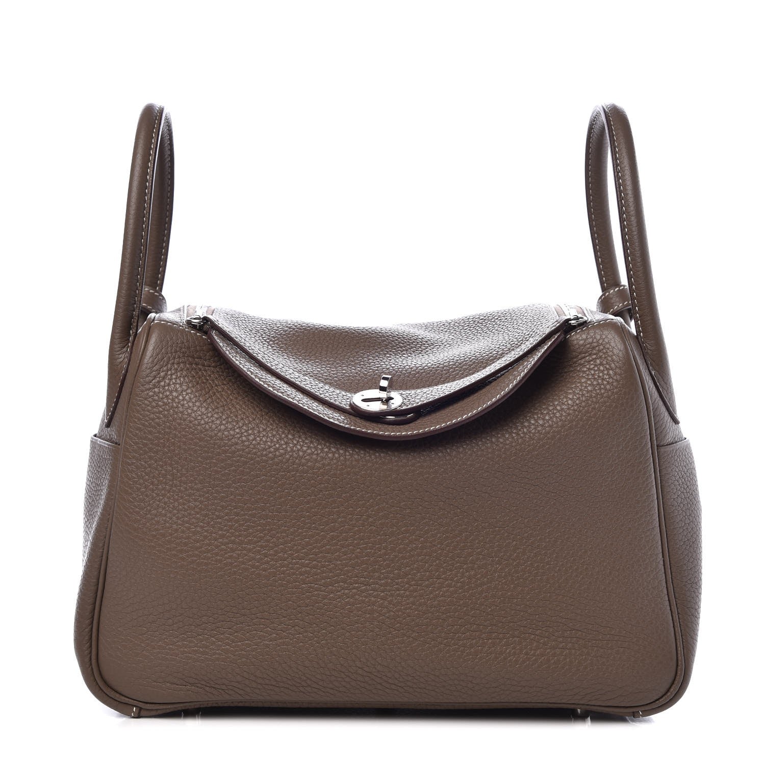 Hermes Taurillon Clemence Lindy 30 Etoupe 1 of 7