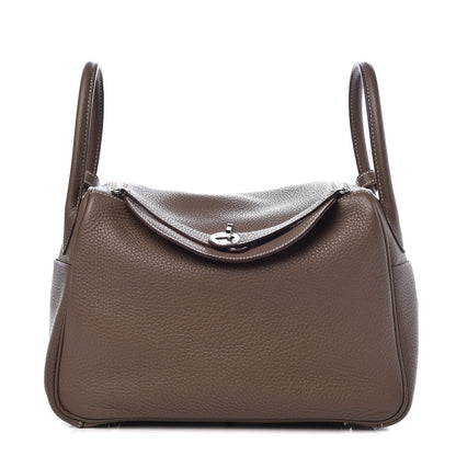Hermes Taurillon Clemence Lindy 30 Etoupe 1 of 7