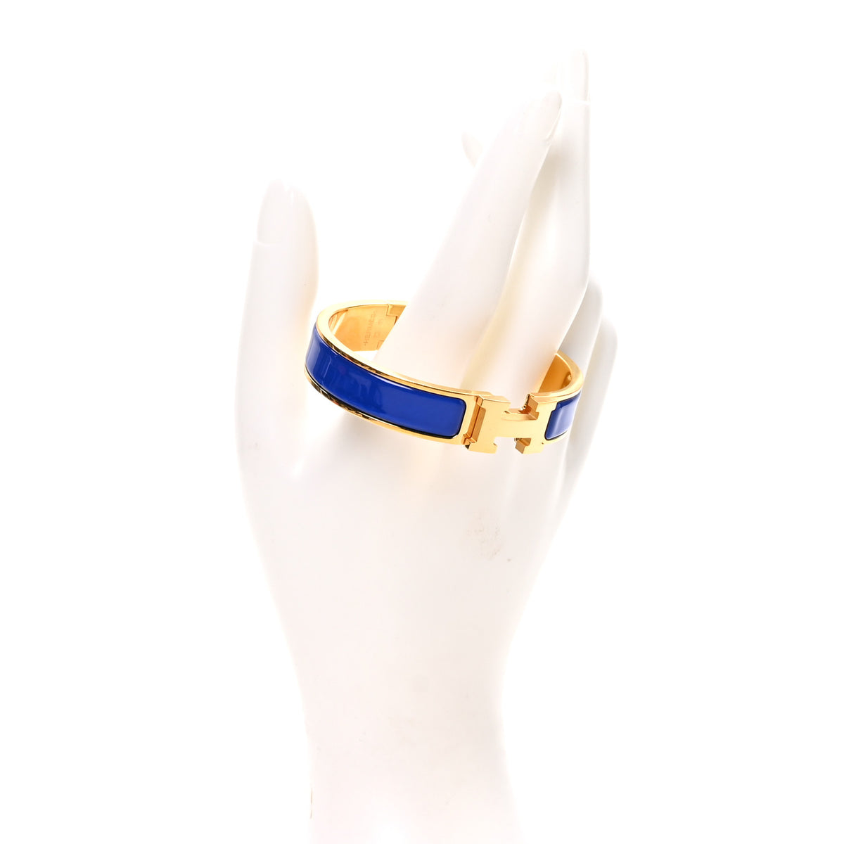 Hermes Narrow Enamel Clic Clac H Bracelet PM Bleu Royal 2 of 5