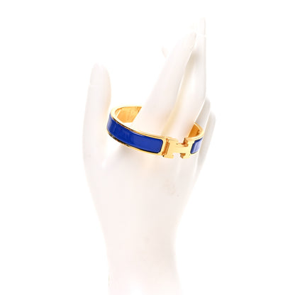 Hermes Narrow Enamel Clic Clac H Bracelet PM Bleu Royal 2 of 5
