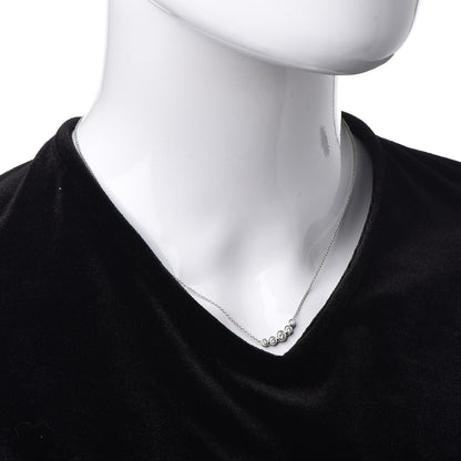 Tiffany Platinum Diamond Jazz Graduated Pendant Necklace 2 of 8