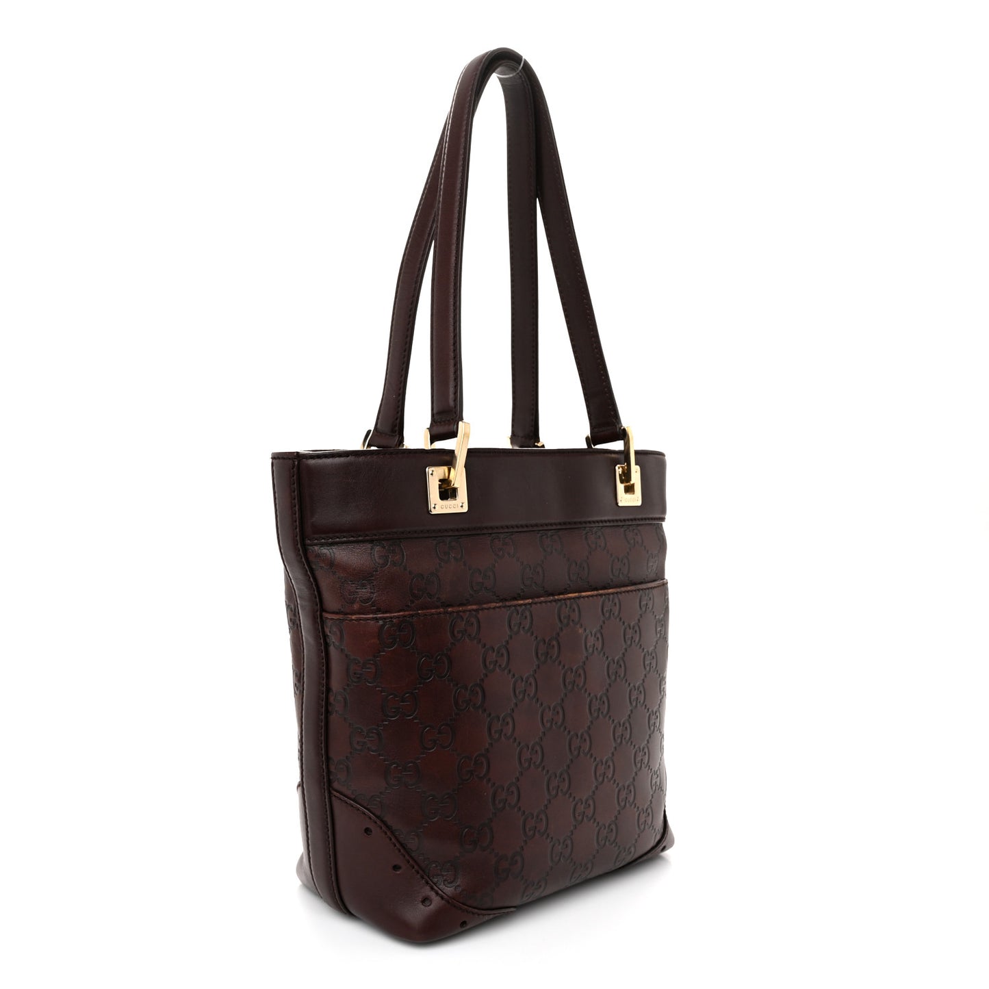 Guccissima Small Punch Tote Brown