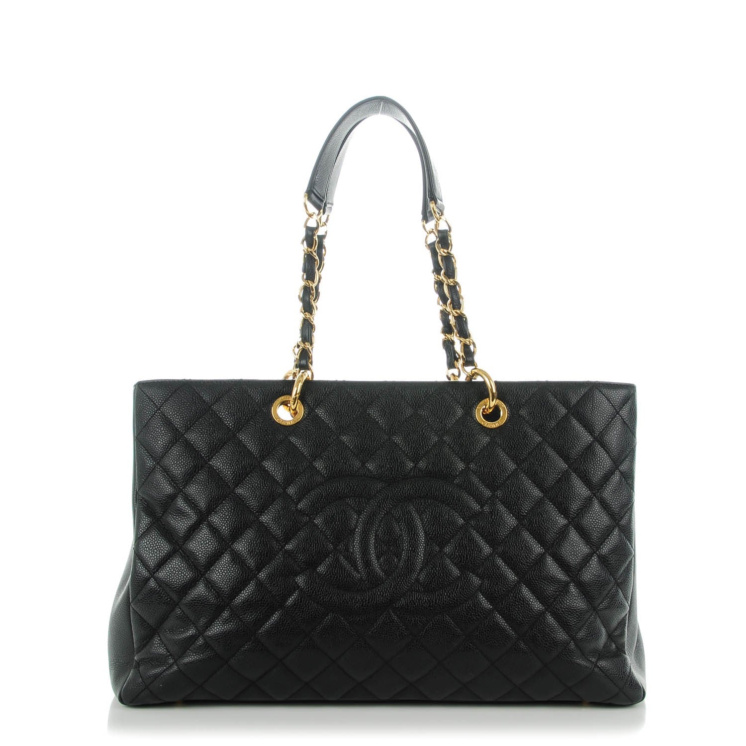 Chanel Caviar Quilted XL Grand Shopping Tote GST Black 1 of 8