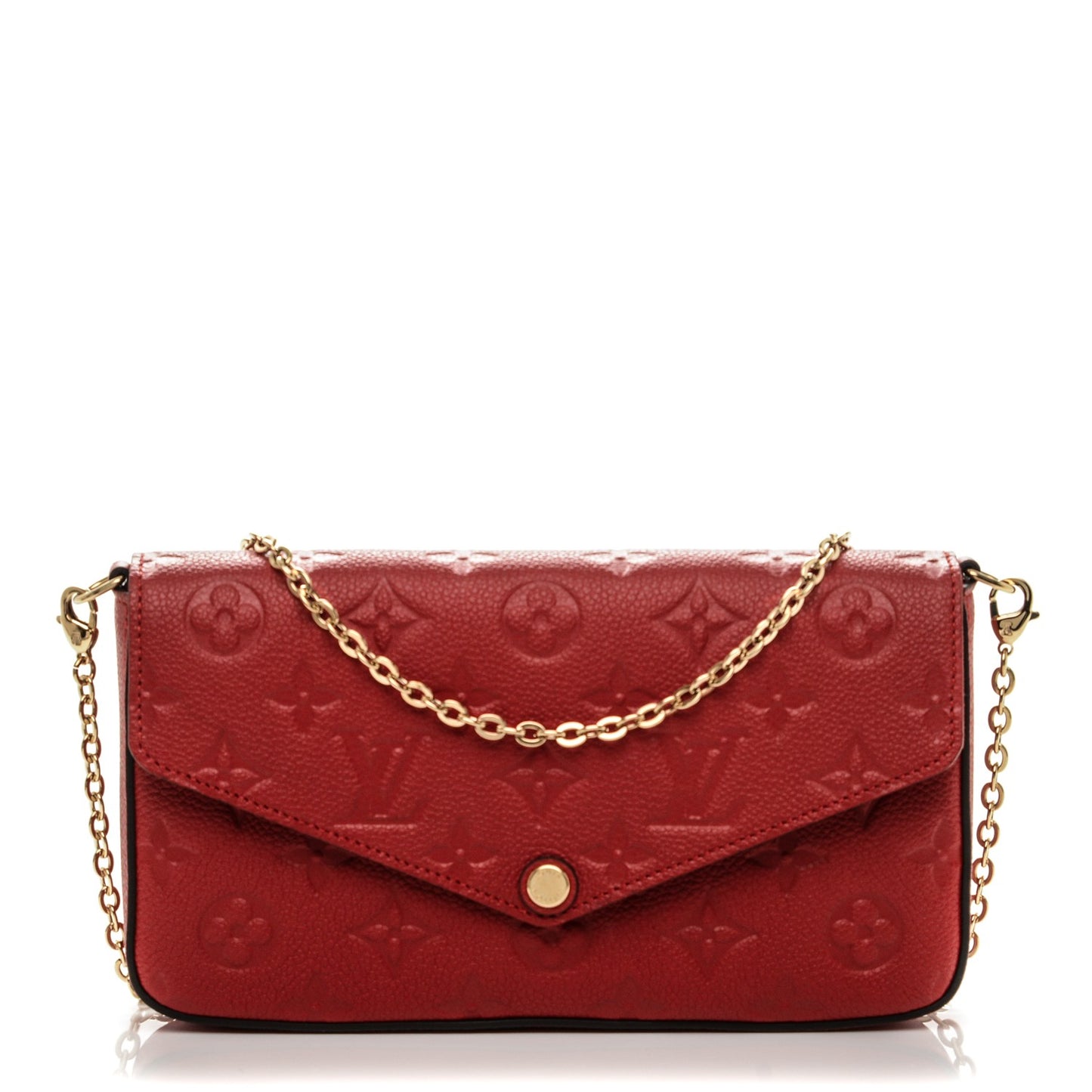 Empreinte Pochette Felicie Chain Wallet Cherry