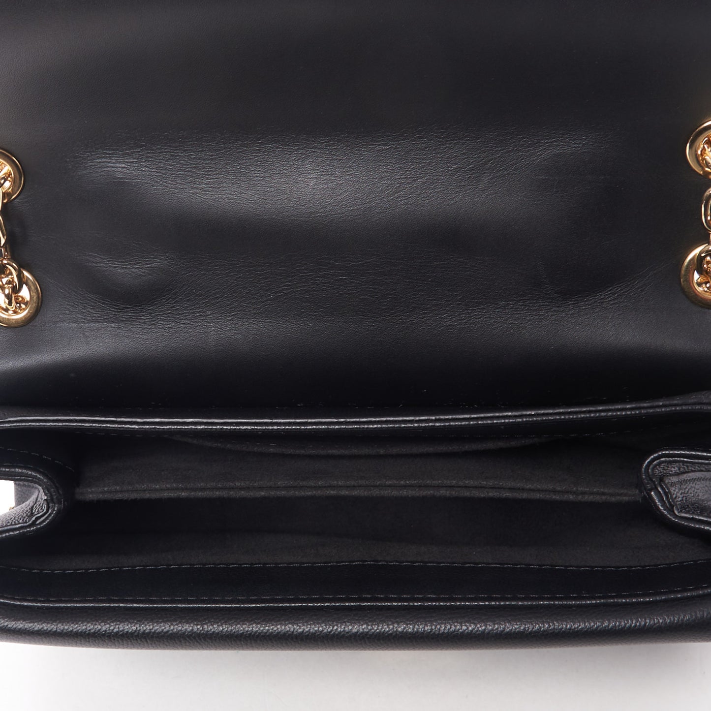 Monogram Cuir Plume Ecume Very Chain Bag Black