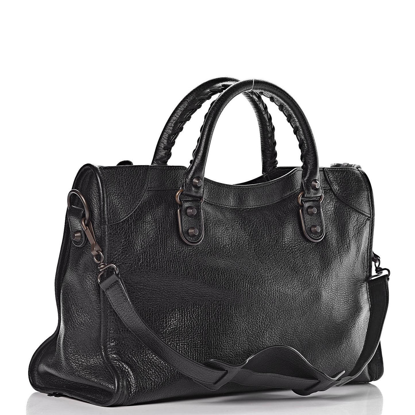 Chevre Classic Hardware Metallic Edge City Black