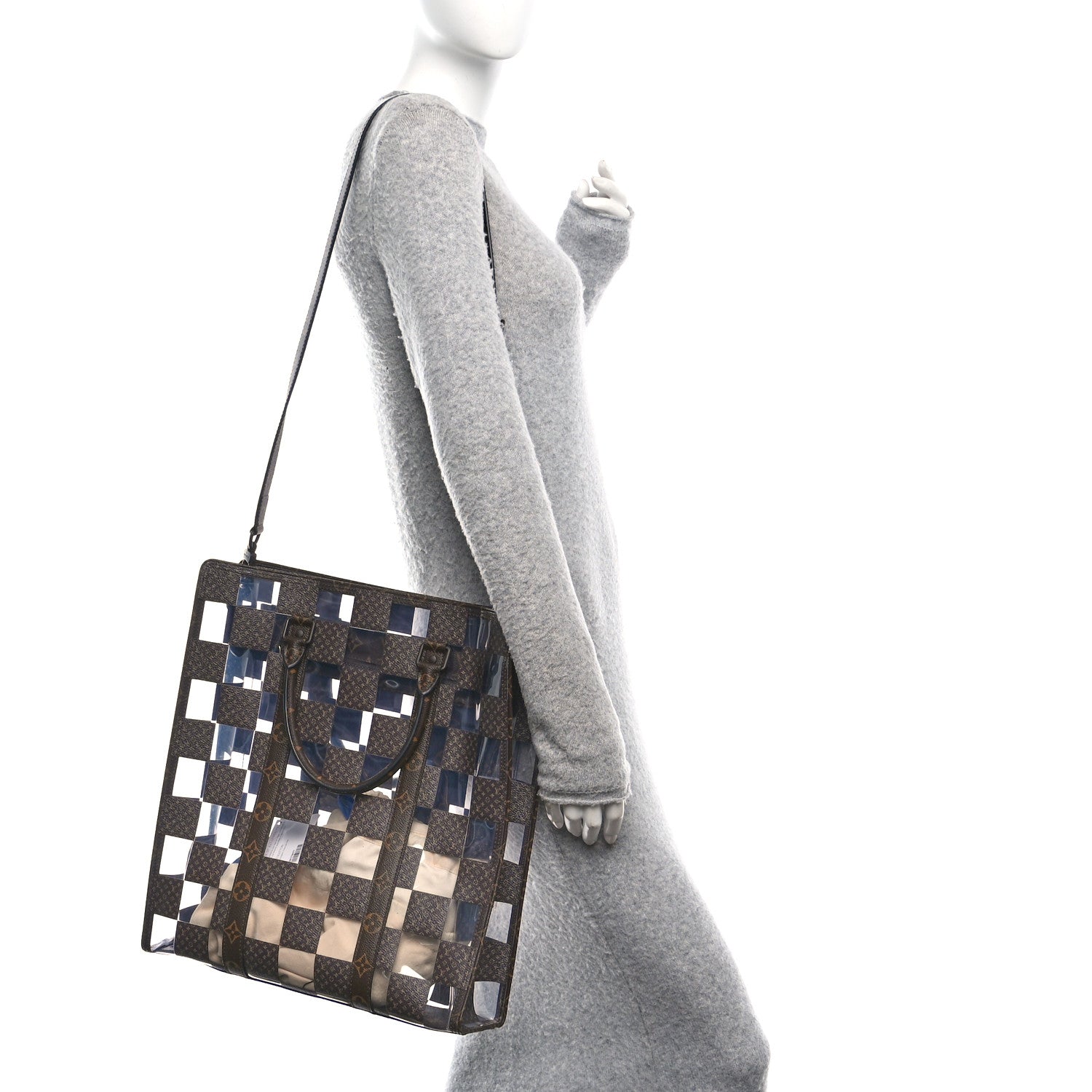 Louis Vuitton PVC Monogram Chess Sac Plat 2 of 9