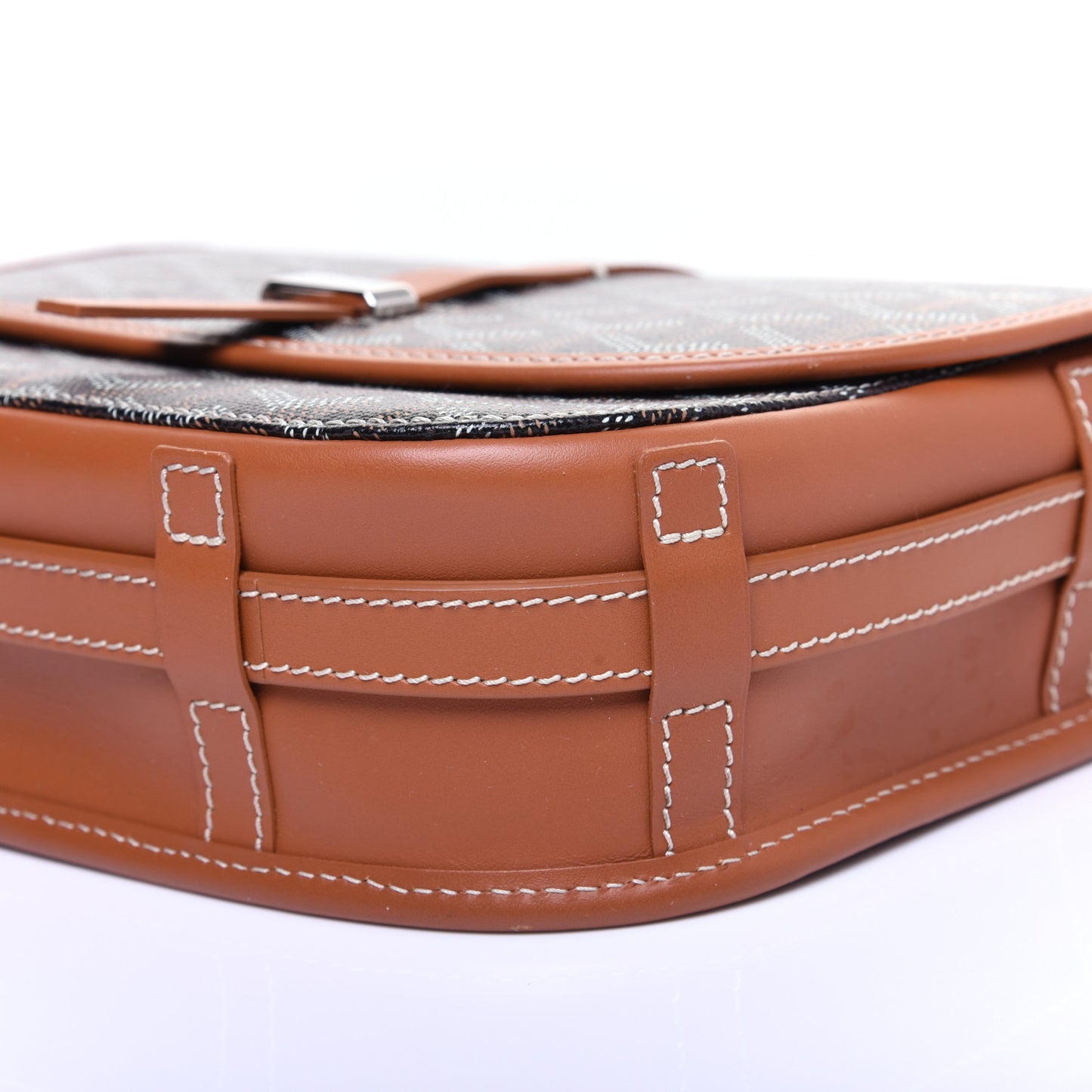 Goyardine Belvedere II PM Messenger Bag Black Gold