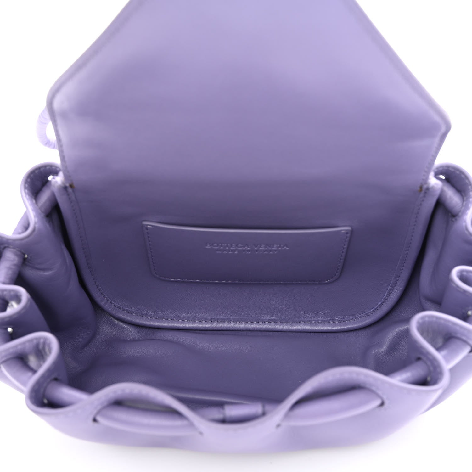 Bottega Veneta Lambskin Small Beak Triangle Flap Shoulder Bag Lavender 5 of 9