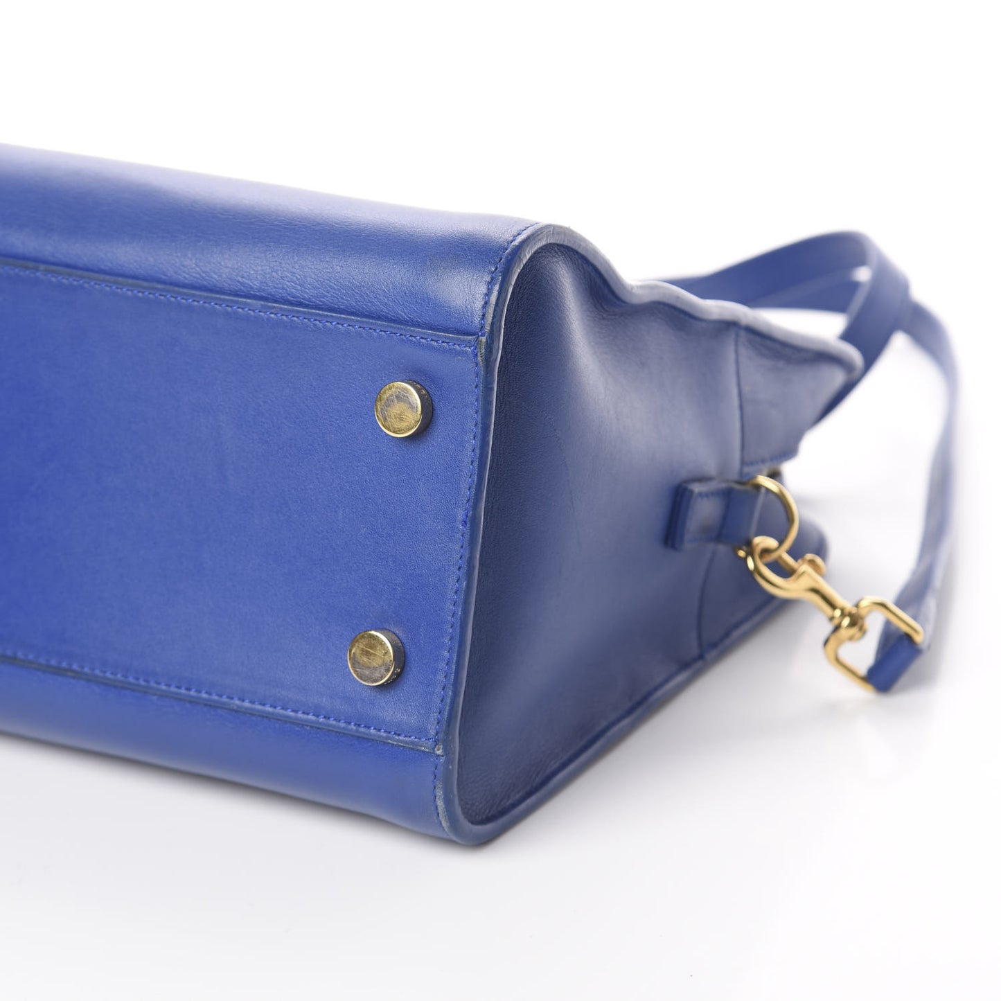 Smooth Calfskin Small Monogram Cabas Blue Majorelle
