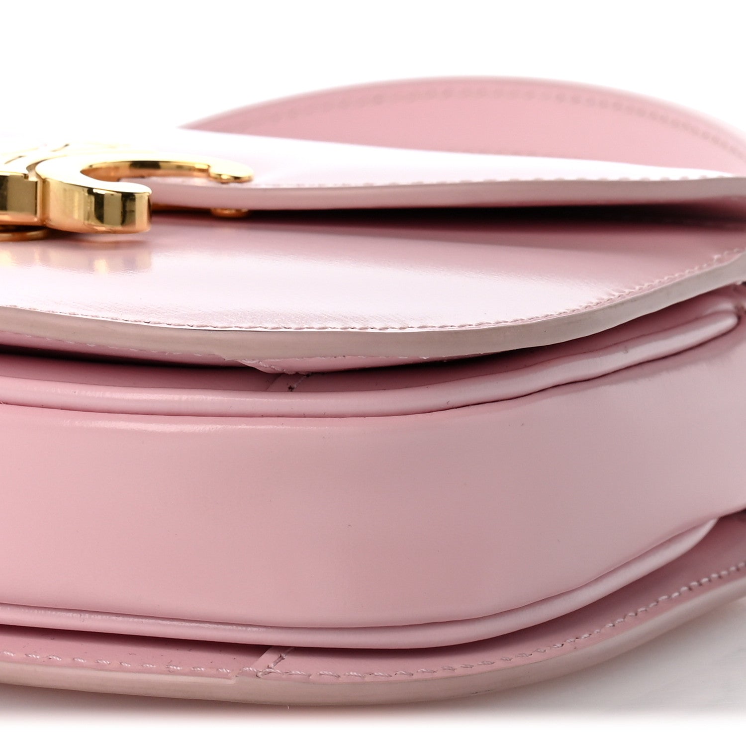 Celine Shiny Calfskin Triomphe Mini Besace Clea Pastel Pink 10 of 14