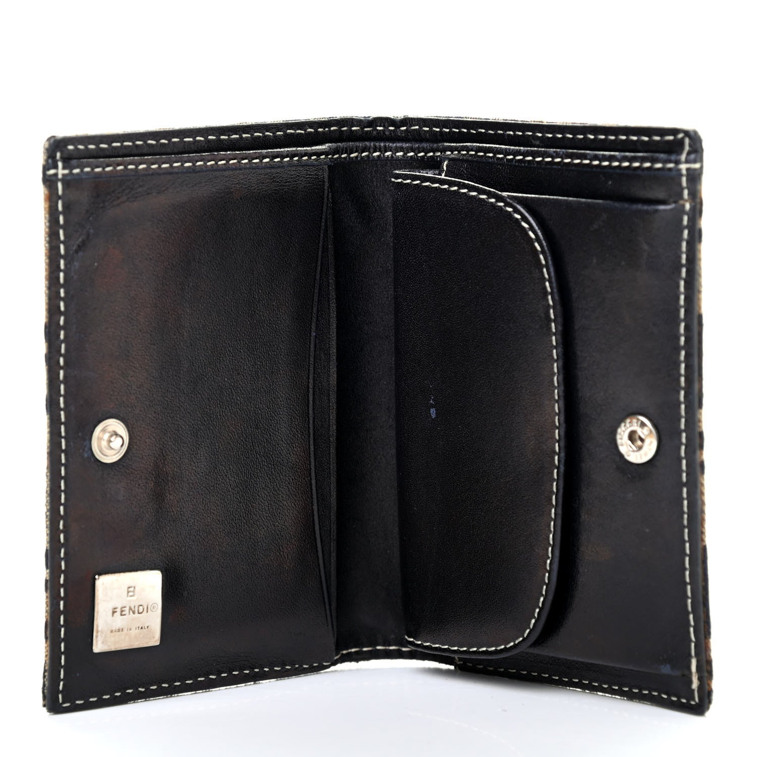 Fendi Zucchino Bi-Fold Wallet Navy 5 of 7