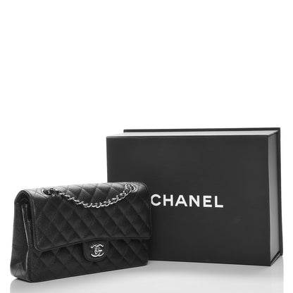 Chanel Caviar Quilted Medium Double Flap Black 8 of 8