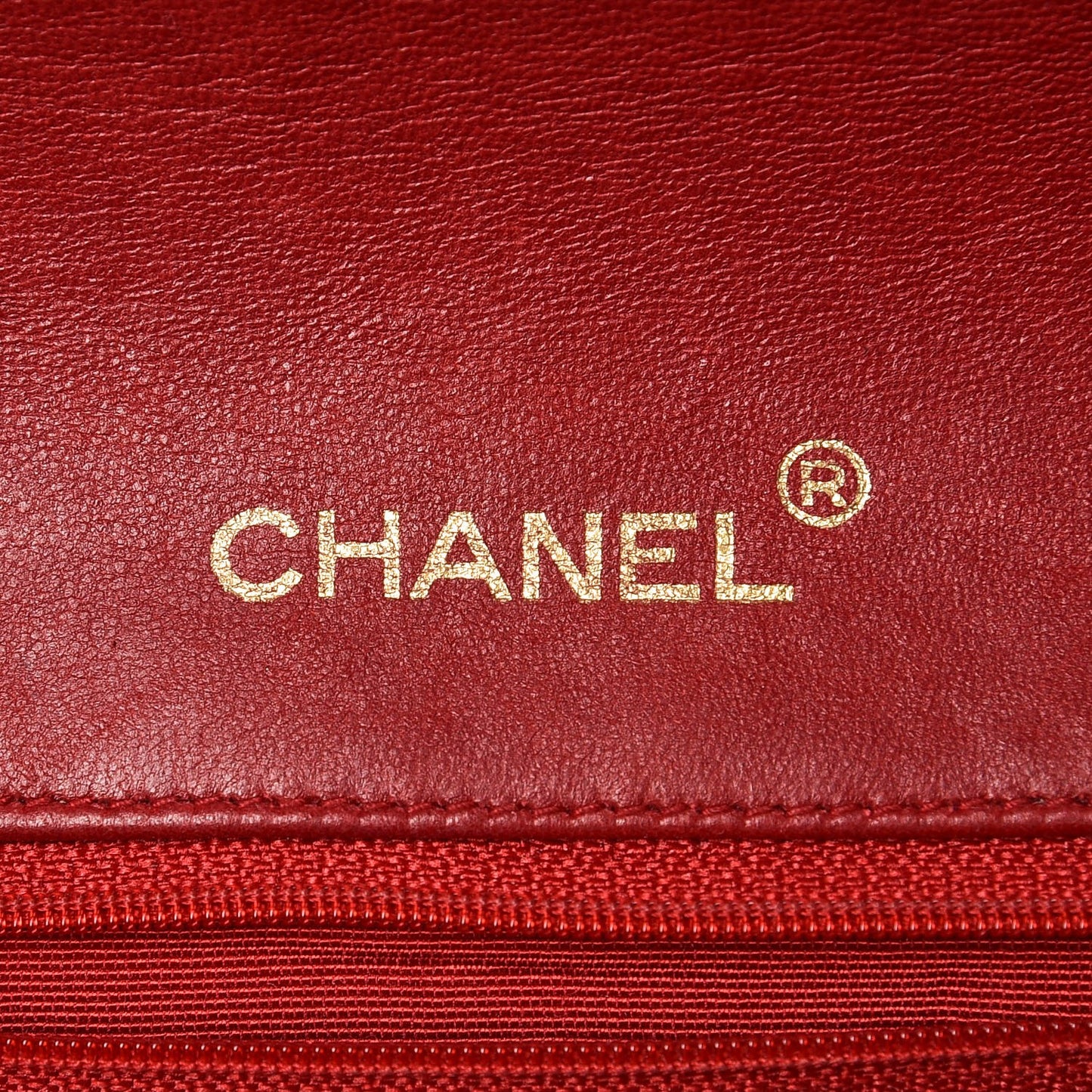 Lambskin Quilted Small Single Flap Red