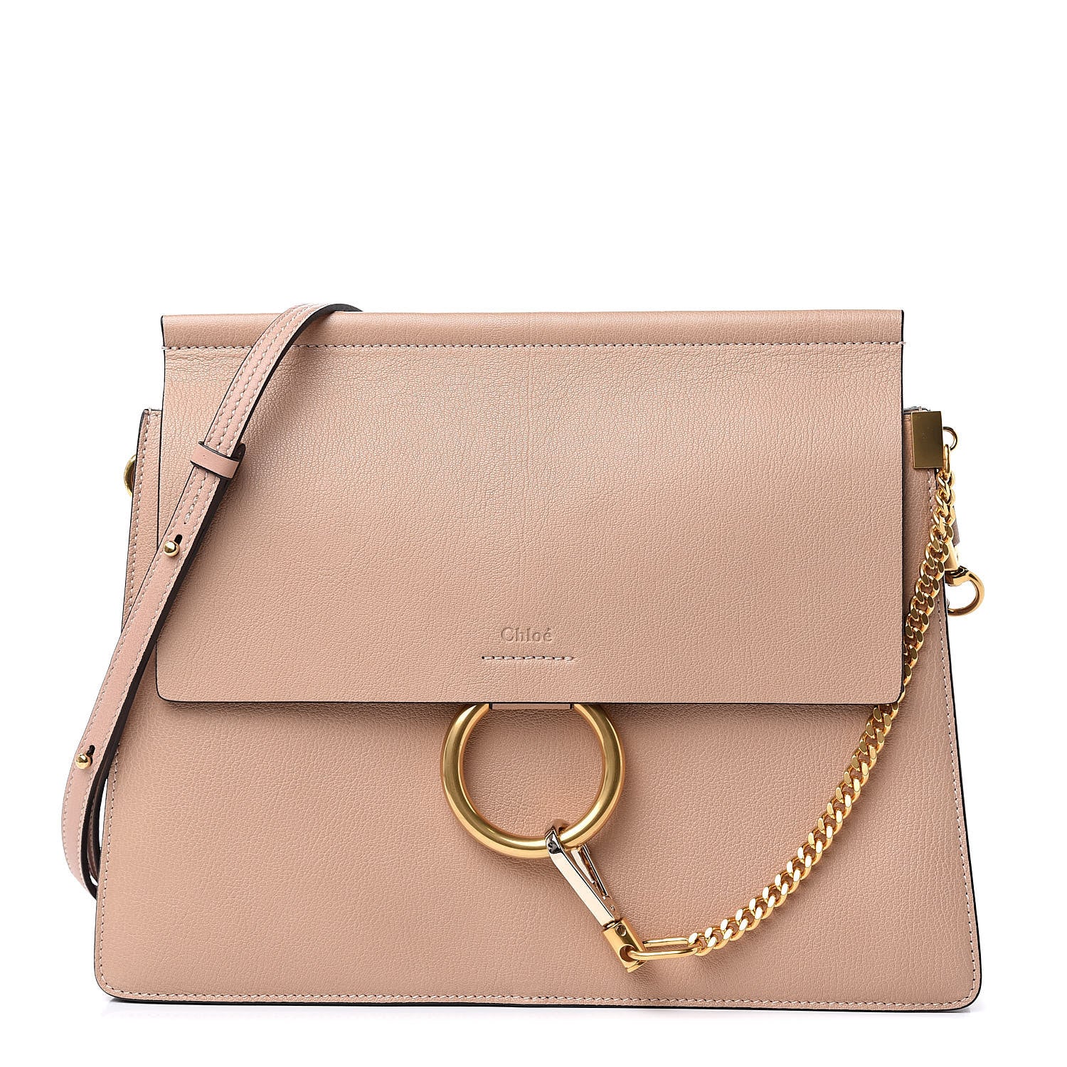 Chloe Goatskin Medium Faye Shoulder Bag Biscotti Beige 1 of 9