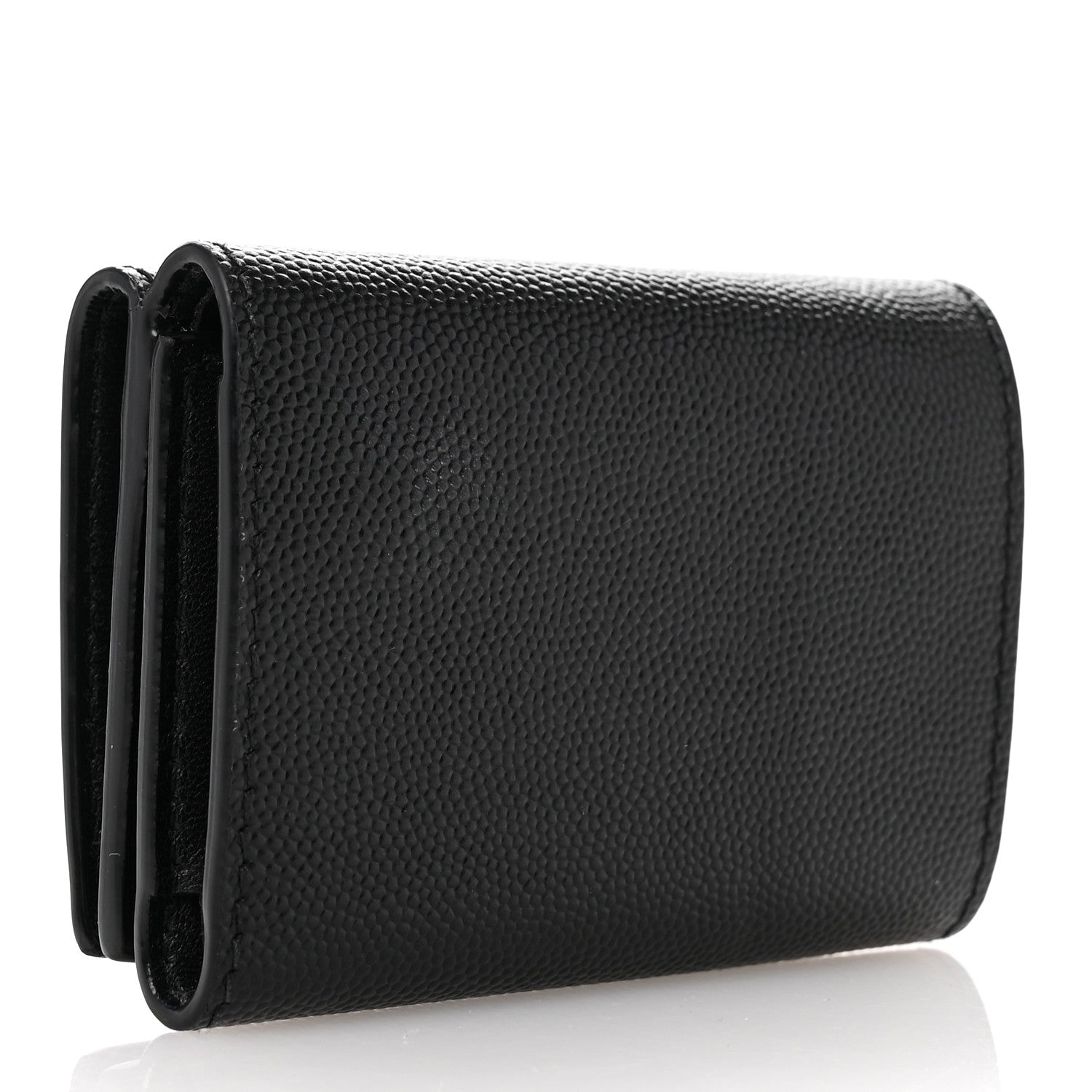 Saint Laurent Grain De Poudre Tiny Tri Fold Wallet Black 3 of 6