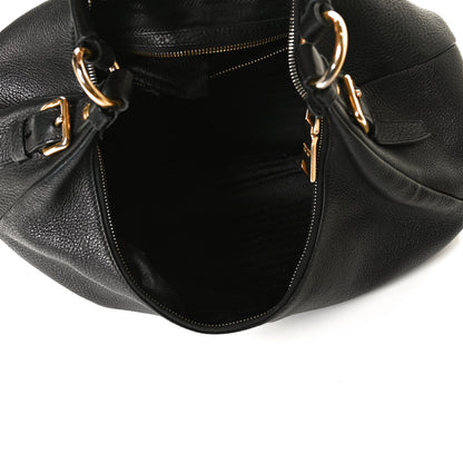 Prada Vitello Daino Hobo Black 4 of 10