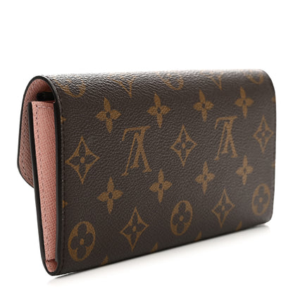 Louis Vuitton Monogram Emilie Wallet Rose Ballerine 3 of 6