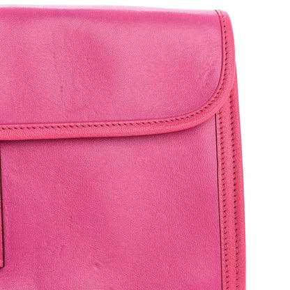Hermes Chevre Mysore Tadelakt Jige Elan 29 Clutch Rose Pourpre 11 of 11